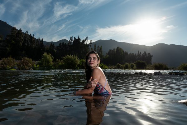 sesion de fotos en el rio