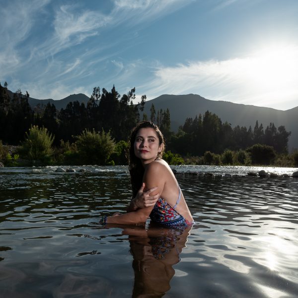 sesion de fotos en el rio