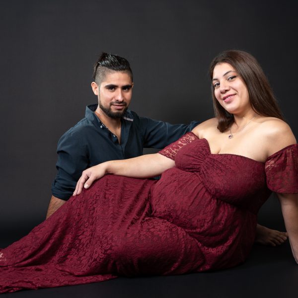 sesion de fotos maternal en estudio