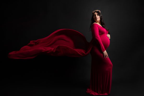 sesion de fotos maternal estudio