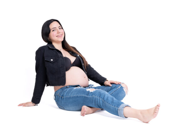 fotografía embarazada en estudio